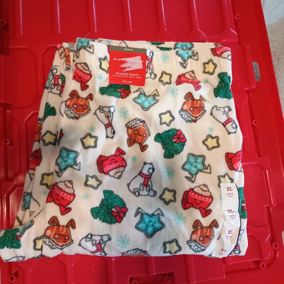 Men's Holiday Treats Print Microfleece Holiday Matching Family Pajama Pants - Picture 3 of 5